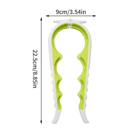 4-in-1 Multi-Function Can Opener – Bottle Cap Twister with Anti-Slip Handle for Cans & Beverages